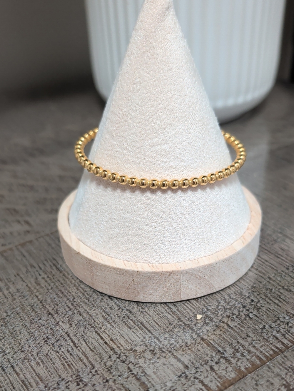 Gold Beaded Cuff
